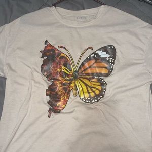 Shein butterfly oversized t-shirt size xs